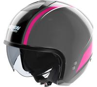 Nolan N20-2 Dolce Vita 346, casque ouvert M Gris Foncé/Fuchsia Gris Foncé/Fuchsia