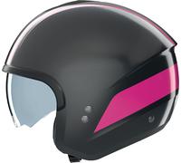 Nolan N20-2 Dolce Vita 346, casque ouvert XL Gris Foncé/Fuchsia Gris Foncé/Fuchsia