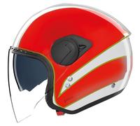 Nolan N20-2 VISIÈRE TRICOLORE Casque Jet Blanc/Rouge/Vert S unisex
