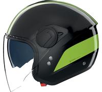 Nolan N20-2 Visor Dolce Vita 352, casque ouvert XL Noir/Vert Clair Noir/Vert Clair