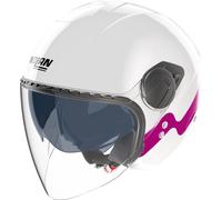 Nolan N20-2 Visor Zefiro Casque à réaction, Blanc/Rose, Taille XXS (54)