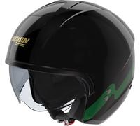 Nolan N20-2 Zefiro Casque à réaction, noir/vert, Taille L (60)