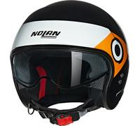 Nolan N21 06 Onirico Casque jet, Noir/Blanc/Orange, Taille XL (61)
