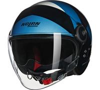 Nolan N21 Visor 06 Tangente Casque jet, noir-bleu-argent, taille S pour homme