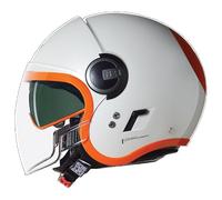 Nolan N21 Visor Casque Unisexe, Perle/Orange, XXS