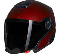 Nolan N40-5 Classico Nobile 321, casque ouvert L Rouge Foncé Rouge Foncé
