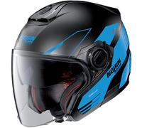 Nolan N40-5 Zefiro 2023 N-Com Casque jet, noir-bleu, taille M pour homme