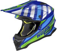 Nolan N53 Cliffjumper Casque de motocross, vert-bleu, taille S pour homme