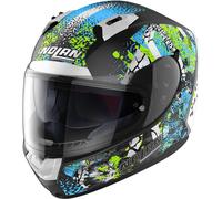 Nolan N60-6 Eufor Casque, Noir mat/bleu, Taille XS (55)