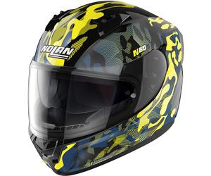 Nolan N60-6 Foxtrot Casque, noir-jaune, taille 2XL pour homme