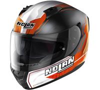 Nolan N60-6 Gemini Replica A. Rins Casque, noir mat/orange, Taille M (58)