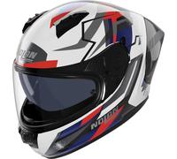 Casque moto intégral Nolan N60-6 Sport Corsa - blanc/bleu/ rouge S