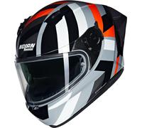 Nolan N60-6 Sport Dinamico Casque, Noir/Gris/Orange, Taille M (58)