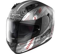Nolan N60-6 Wheelspin Casque, Gris mat/orange, Taille XS (55)