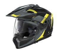 Nolan N70-2 X 06 Skyfall N-COM Casque, Schwarz/Grau/Gelb, M (58)