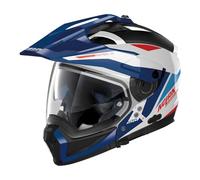 Nolan N70-2 X Stunner 2023 N-COM Casque (White/Red/Blue,L (60))