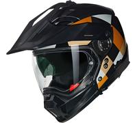 Nolan N70-2X 06 Ruvido N-Com Casque de motocross, noir-gris-brun, taille M pour homme
