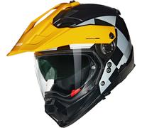 Nolan N70-2X 06 Ruvido N-Com Casque de motocross, noir-gris-jaune, taille L pour homme