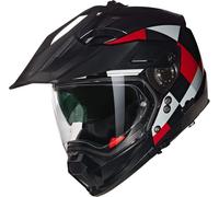 Nolan N70-2X 06 Ruvido N-Com casque de motocross, noir/gris/rouge, M (58)