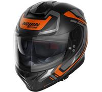 Nolan N80-8 Ally N-Com Casque, noir/orange, Taille XL (62)