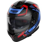 Nolan N80-8 Ally N-Com Casque, noir/rouge/bleu, Taille XL (62)