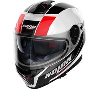 Nolan N80-8 Mandrake N-Com Casque, Blanc/Noir/Rouge, Taille XXS (53/54)