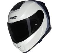 Nolan N80-8 Special Paint N-Com Helm, schwarz/perlmutt, XS (55)