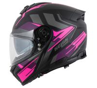 Nolan Casque intégral N80-8 Trittico 358 Mat noir/gris foncé/mauve/fuchsia Taille L
