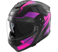 Nolan Casque intégral N80-8 Trittico 358 Mat Noir/Gris foncé/Mauve-Fuchsia Taille M