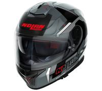 Nolan N80-8 Wanted N-Com Casque, Noir/Gris/Rouge, Taille XL (62)