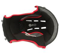 Nolan N87 Clima Comfort Doublure intérieure, noir/rouge, Taille L-XL-XXL