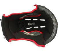 Nolan N87 Plus, doublure intérieure XXS Noir/Rouge Noir/Rouge