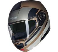 Nolan N90-3 06 Roboto N-Com Casque, noir-brun-beige, taille XL pour homme