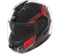 Nolan N90-3 Sincrono 350, casque rabattable XL Noir/Rouge/Blanc Noir/Rouge/Blanc