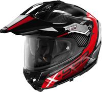 Nolan X-552 Ultra Carbon Dinamo N-Com Casque, Noir/Rouge/Blanc, Taille S (56)