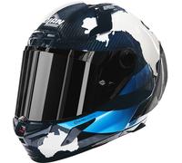 Nolan X-804 RS Ultra Carbon 30TH Anniversary Special Casque, blanc-turquoise-bleu, taille 2XL pour homme