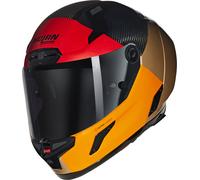 Nolan X-804 RS Ultra Carbon Blocco Casque, rouge-orange-beige, taille M pour homme