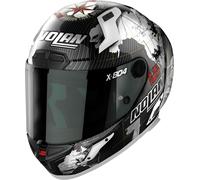 Nolan X-804 RS Ultra Carbon Checa, casque intégral L Noir/Blanc/Gris Noir/Blanc/Gris