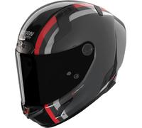 Nolan X-804 RS Ultra Carbon Gemini Casque, Noir/Gris/Rouge, Taille S (56)