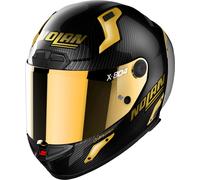 Nolan X-804 RS Ultra Carbon Golden Edition, casque intégral L Noir/Gris Foncé Or Réfléchissant Noir/Gris Foncé Or Réfléchissant
