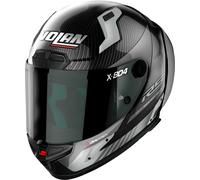 Nolan X-804 RS Ultra Carbon Hot Lap, casque intégral XL Noir/Gris Noir/Gris