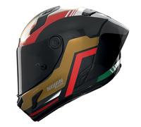 Nolan Casque intégral X-804 RS Ultra Carbon Piega 367 M Carbone/Noir/Or/Rouge/Vert