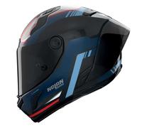 Nolan Casque moto X-804 RS Ultra Carbon Piega – Carbone / Bleu profond / Bleu ciel / Rouge – XS