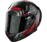 Nolan X-804 RS Ultra Carbon Spectre Casque, Noir/Gris/Rouge, Taille XXL (64)