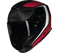 Nolan X-903 Ultra Carbon Intrigo N-Com Casque, noir-blanc-rouge, taille XL pour homme