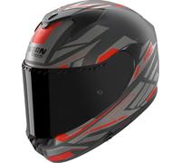 Nolan X-904 Ultra Carbon Rombo 348, casque intégral M Mat Carbone/Noir/Gris Foncé/Rouge Mat Carbone/Noir/Gris Foncé/Rouge