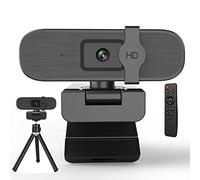 Nolansend Webcam 4K pour PC, zoom automatique, avec télécommande, cache de confidentialité, balance des blancs, webcam avec microphone, Plug & Play, caméra Web 4K pour ordinateur portable/bureau,