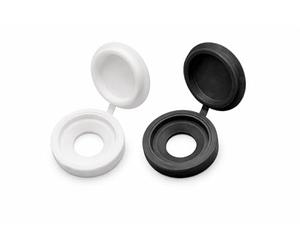 NOLDAR | Cache vis Noires et Blanches. Bouchon vis en Plastique pour Couvrir Les vis. 100 pièces (50 Noires + 50 Blanches). Améliore l'apparence et protège Les vis.