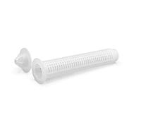 NOLDAR |Tamis en nylon pour la fixation d'ancrages chimiques dans la brique creuse/béton. Mesure : 15 x 85 mm pour tige filetée M8 / M10 / M12 (50 pièces)