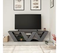 Meuble Tv Design Gris Anthracite 158 Cm Noli Gris